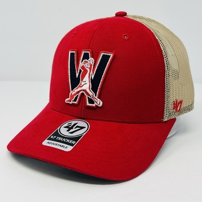 '47 Brand MLB Washington Nationals W Snapback Trucker Red Tan Mens Hat Cap NEW