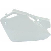 Seitentische Nummernhalter Ufo Honda Cr 85 2003 - 2008 Weiß