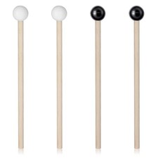 4Pcs Xylophone Mallets, Glockenspiel Mallet, 5.7in Wooden Rubber Percussion