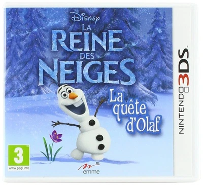 Nintendo 3DS - La Reine des Neiges: La Quete d'Olaf FRA mit OVP - Bild 1 von 4