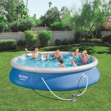 Bestway Swimming Pool Fast Set Schwimmbecken Gartenpool Planschbecken …