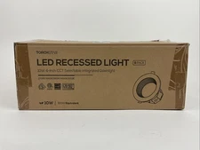 Torchstar LED Recessed Light 8 Pack 10W 4 inch CCT Selectable Downlight NEW