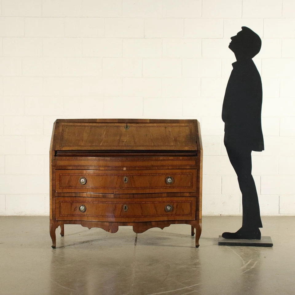 Barocchetto Toscano Hoja Caída Secretaire Italia Siglo XVIII Foto 2 de 4