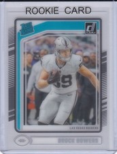 BROCK BOWERS ROOKIE CARD 2024 Donruss CLEARLY NFL RC Las Vegas Raiders Football