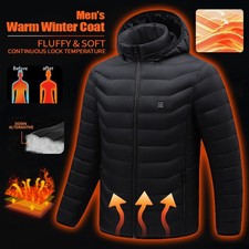 New Electric USB Heated Jacket Coat Jacket Heater Thermal Clothing Cotton Coat