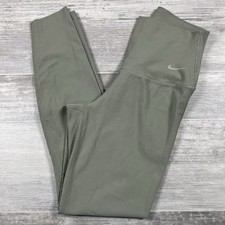 Nike Women's SMALL Zenvy Rib Gentle-Support High-Waisted 7/8 Leggings HF1443-320