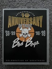 Detriot Pistons Bad Boys Basketball VHS 10 Year Anniversary Collectable