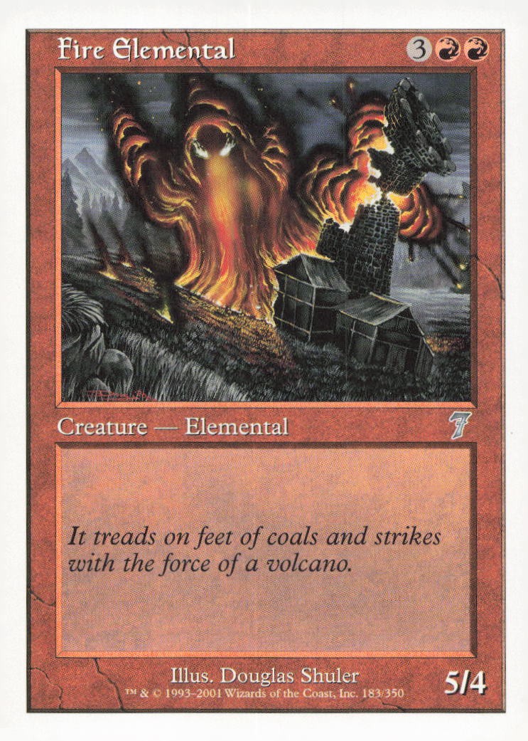 7th Edition #183 Fire Elemental