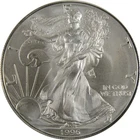 1996 American Silver Eagle Uncirculated Bullion $1 Coin