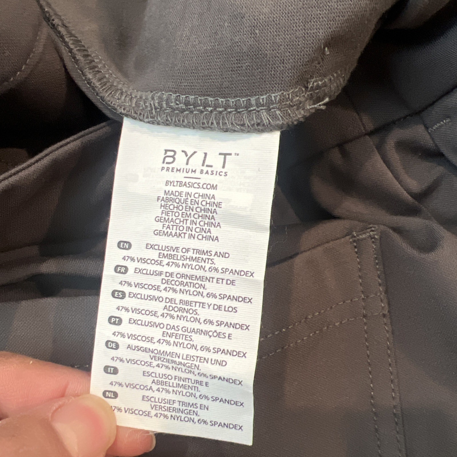 BYLT Premium Basic Viscose Blend Stretch Pants Wo… - image 10