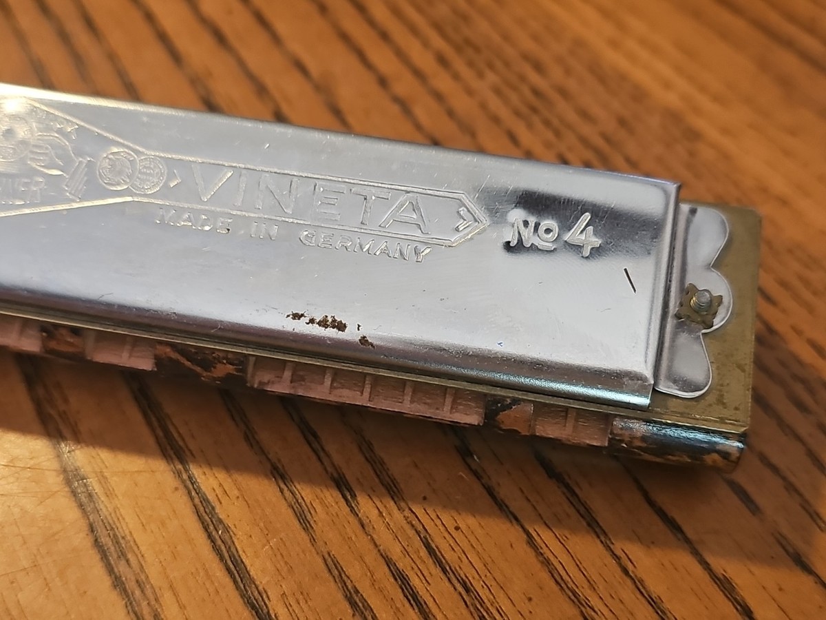 hd【used】HOHNER VINETA No4 ハーモニカ Hohner Vineta No 4 Chord Harmonica with Box Made In Germany