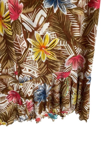 Resort Wear Reversible Midi Skirt Size Medium Vacation Tropical Hawaii - 第 11/12 張圖片