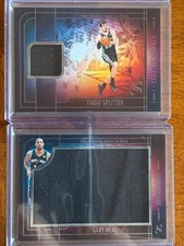 2024-25 Silhouette Finals Patches Gary Neal Jumbo and Tiago Splitter