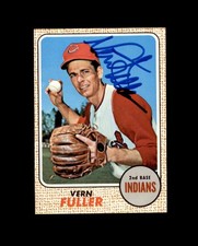 Vern Fuller Signed Original 1968 Topps Cleveland Autograph