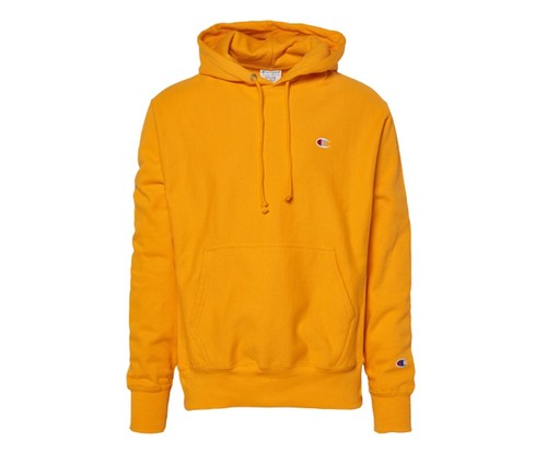 Champion Reverse Weave PO Mens Active Hoodies Size S, Color: Yellow/Gold