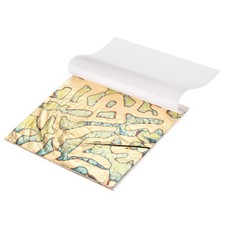 25 Pcs Gold Leaf Sheet with Pattern 5.5"x5.5" for Craft,Gold Streak Pattern