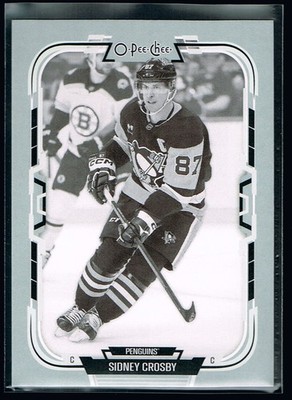 2025-26 O-Pee-Chee Sidney Crosby Black And White Variant #129 SSP 1:288 Case Hit