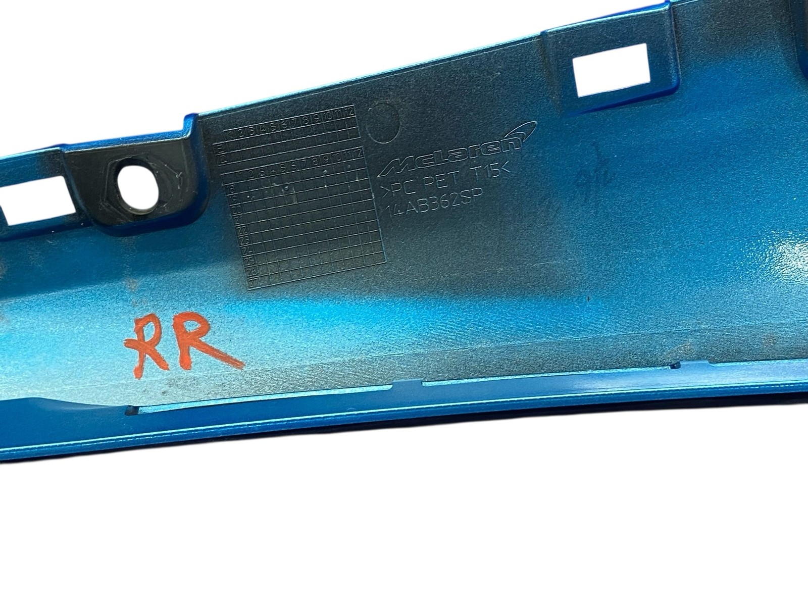 2018-2023 MCLAREN 720S CONVERTIBLE REAR RIGHT COVER MOULDING PANEL 14AB362SP