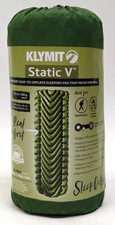 KLYMIT Static V Sleeping Pad Inflatable Lightweight Backpacking w/ Stuff Sack