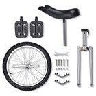 20" Silver Unicycle Cycling Scooter Circus Bike Skidproof Tire Balance Exercise — photo 9