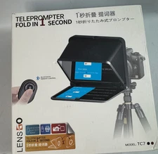 LENSGO TC7 Protable Foldable Teleprompter Prompter for Cell Phones Smartphones