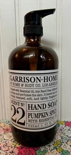 32 oz (GLASS) GARRISON + HOME PUMPKIN SPICE LIQUID HAND SOAP HOME & BODY CO wash