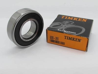 2(Pack) 6205-2RS  TIMKEN 25X52X15mm Double Rubber Seal Bearing New