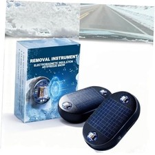 Anti-Freeze Electromagnetic Car Snow Removal Device, Portable Solar-Powered