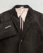 J Crew Blazer Mens Medium Brown 100 Corduroy Elbow Batch Sports Jacket