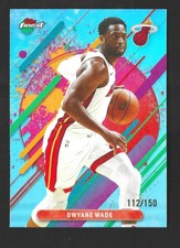 2025-26 Topps Finest Dwyane Wade #298 Rare Sky Blue Refractor 112/150