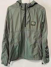 RVCA Men's Hazed Iridescent 1/2-Zip Hooded Jacket Size Small