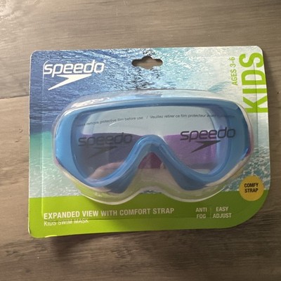 Speedo Kids Ages 3-6 Expanded View Swim Mask Wide View Kids Swim Mask New