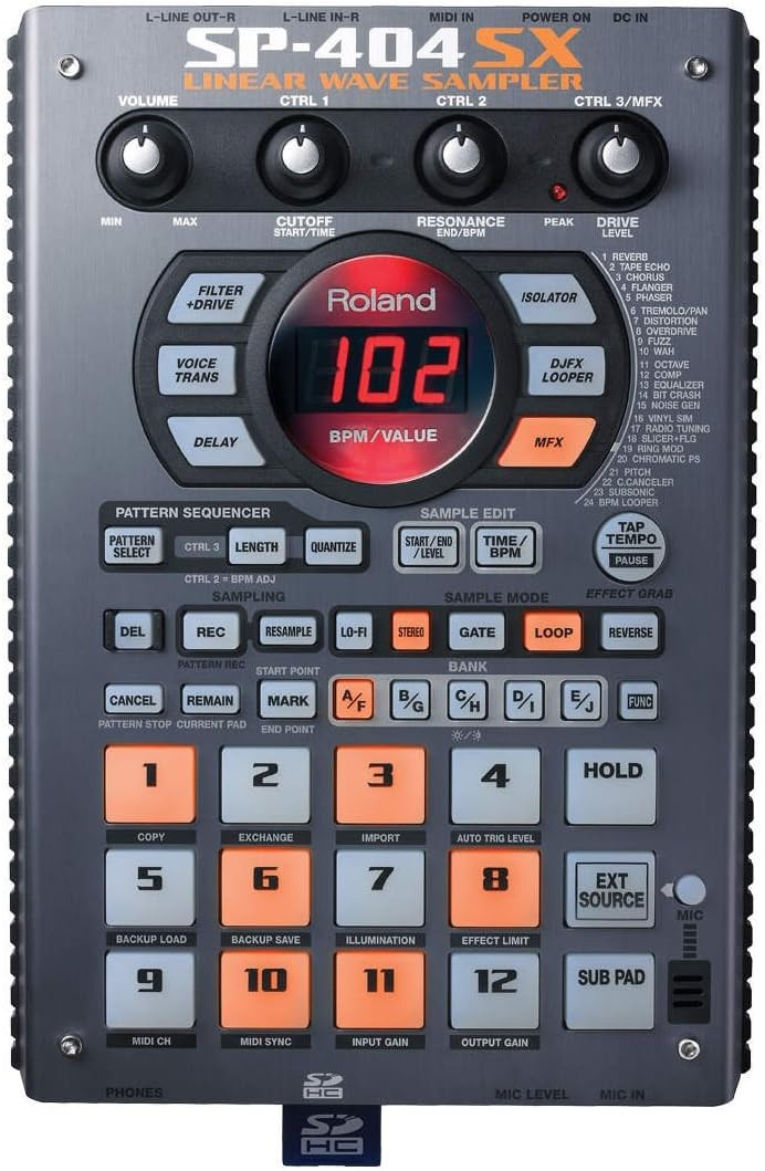 ローランド Roland SP-404SX サンプラー USED Roland SP-404SX Compact Linear Wave Sampler for sale online