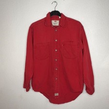Levi's Men  s Red Button Down Long Sleeve Size M