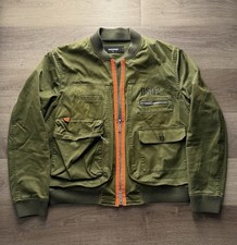 Dsquared2 Bomber Jacke - Gr. 52 Khaki - Orange