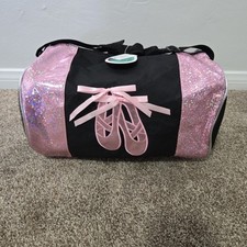 Pink and Black Ballet Dance Bag Duffel Bag