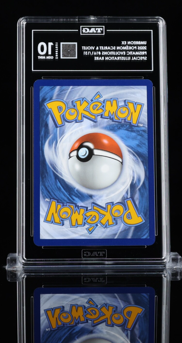 UMBREON EX 161 SIR - Pokemon Prismatic Evolutions - GEM MINT TAG
