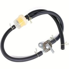 6mm Inline Fuel Tank Tap w/ Filter Hose Set for Diesel/Petrol ATV Universal