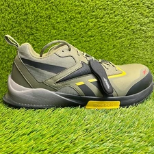 Reebok Lavante Trail 2 Mens Size 12 Green Black Yellow Composite Toe Work Shoes
