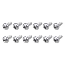 Machine Screws (M4x8mm) 60Pcs, Phillips Cross Pan Bolts 304 Stainless Steel