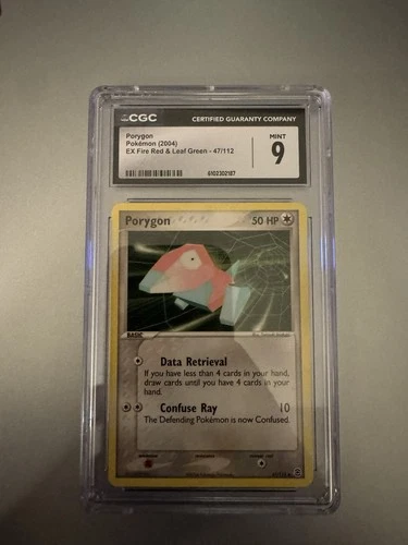 CGC 9 Porygon 47/112 EX FireRed & LeafGreen 2004 Pokemon Card English