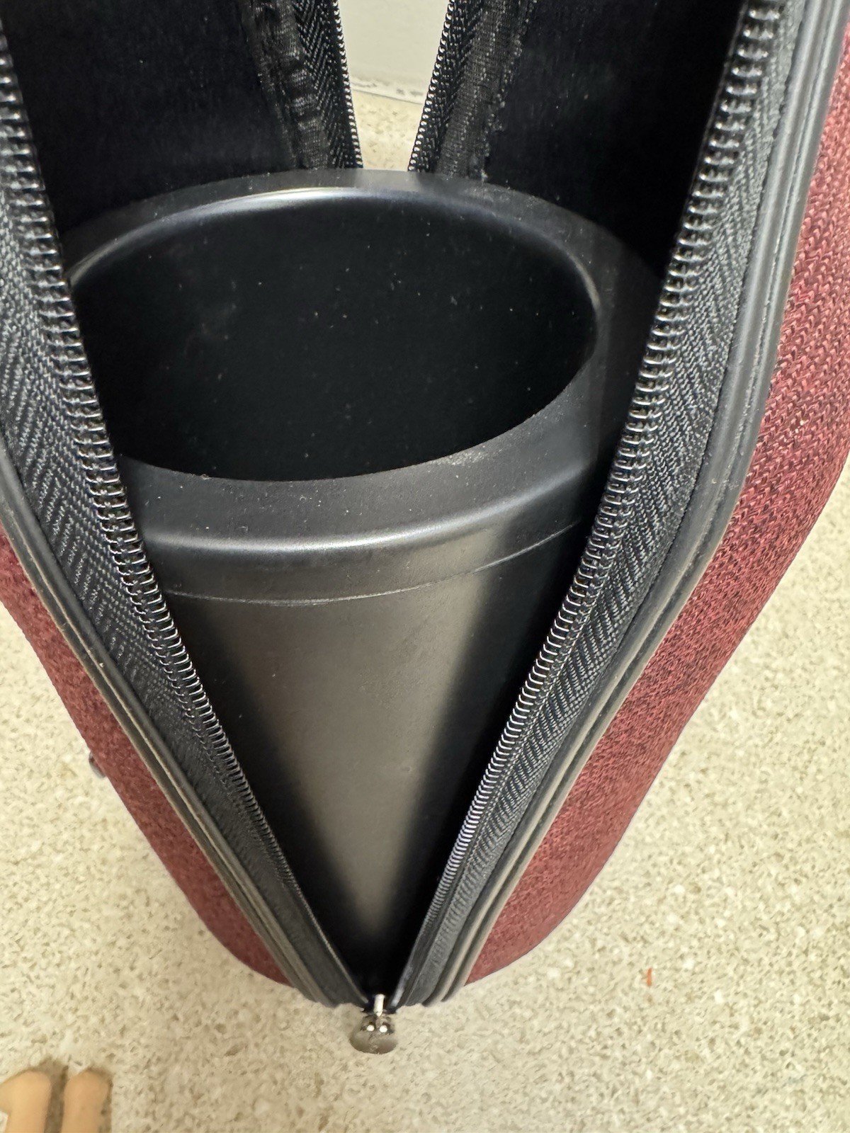 Wine Bottle Carrier Caddy O Burgundy Cooler Insulated Hand Strap