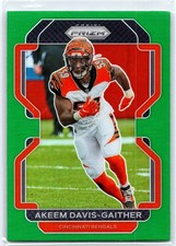 2021 Panini Prizm #275 Akeem Davis-Gaither Green