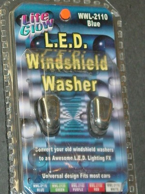 2 Blue l.e.d. windshield washer (784528103091)