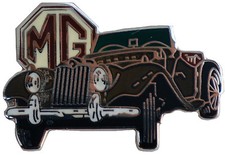 Mg Tf Mgtf Car Cut Out Lapel Pin - Brown