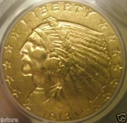 CHOICE Selected NICE 1913 $2.5 QUARTER EAGLE Gold Indian HEAD