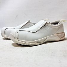 Nautilus Womens Safety Work Shoes 8.5 White Slip on 1652 Loafer Steel Toe Nurse