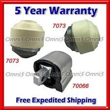 N887 Fits 07-11 Mercedes-Benz S550 5.5L RWD/S63 AMG 6.3L Motor & Trans Mount 3pc