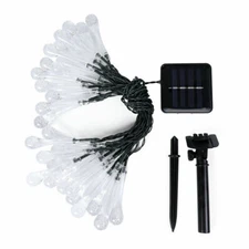 30 LED Solar String Lights Fairy Lamp Outdoor Waterproof Garden Paty Yard Decor