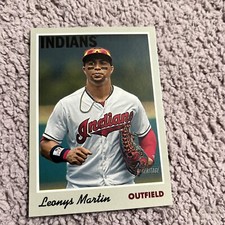 2019 Topps Heritage #27 Leonys Martin   Cleveland Indians